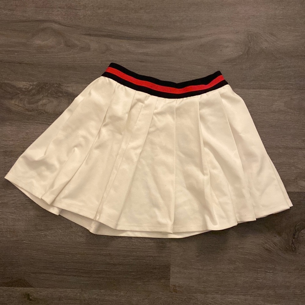 Art class white tennis skirt